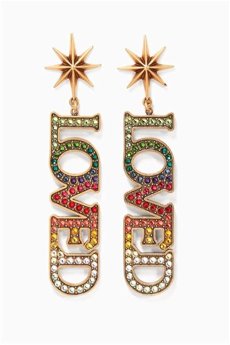 loved earrings gucci|cheapest gucci earrings.